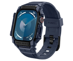 Apyrankė Aplle Watch 10 (46mm) Spigen Rugged Armor ”Pro” mėlynos spalvos