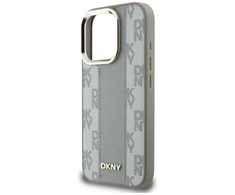 Dėklas DKNY Checkered Pattern Magsafe iPhone 16 Pro Max Case - rusvai gelsvas