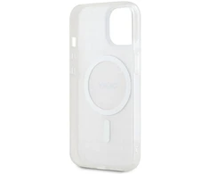 Apple iPhone 15 Plus / 14 Plus DKNY dėklas IML Mono &amp; Stripe MagSafe (DKHMP15MHRHSEP) rožinės spalvos