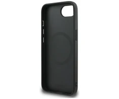 DKNY odinis languotas monofoninis dėklas MagSafe iPhone 16e - Juodas