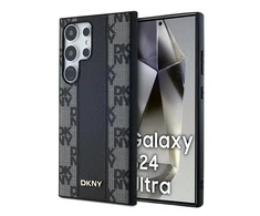 Samsung Galaxy S24 Ultra DKNY Hardcase Leather Checkered Mono Pattern MagSafe (DKHMS24LPCPVSLK) dėklas telefonui juodos spalvos