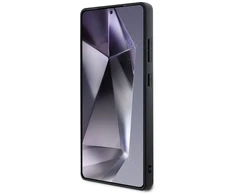 Dėklas DKNY odinis languotas MagSafe Samsung Galaxy S25 Ultra taupe