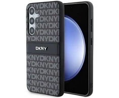 Samsung Galaxy S24 DKNY Odinis Dėklas Mono Stripe & Metal Logo (DKHCS24SPRTHSLK) juodos spalvos