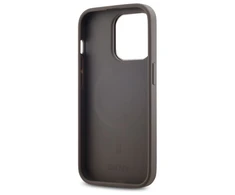 DKNY DKHMP14LPCPVSLE Apple iPhone 14 Pro 6.1" dėklas telefonui pilkos spalvos Leather Checkered Mono Pattern MagSafe