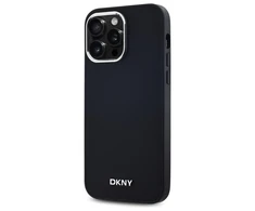 DKNY DKHMP14XPSCMCLK Apple iPhone 14 Pro Max 6.7" dėklas telefonui juodos spalvos Plain Logo MagSafe