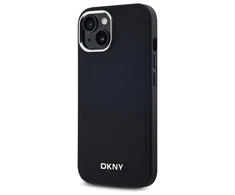 DKNY DKHMP15MPSCMCLK Apple iPhone 15 Plus 6.7" dėklas telefonui juodos spalvos Plain Logo MagSafe