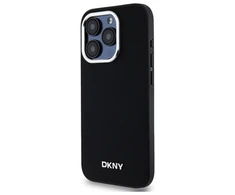 DKNY Plain Logo MagSafe Apple iPhone 15 Pro Max - dėklas telefonui juodos spalvos