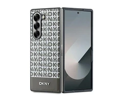DKNY PU Leather Repeat Pattern Bottom Stripe MagSafe Samsung Galaxy Z Fold6 dėklas telefonui rudos spalvos
