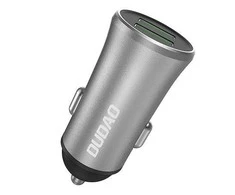 Dudao 3.4A smart car charger 2x USB sidabro spalvos (R6S sidabro spalvos)