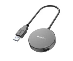 Hub Dudao A15B 4w1, USB 3.0 + 3x USB 2.0 į USB-C (pilka)