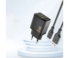 Dudao A23 2.4A USB-A įkroviklis – juodos spalvos