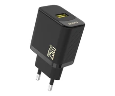 Dudao A27S 25W GaN USB-A įkroviklis – juodos spalvos