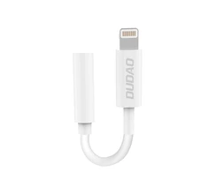 Dudao audio adapter headphone adapter from Lightning to 3.5 mm mini jack baltos spalvos (L16i baltos spalvos)