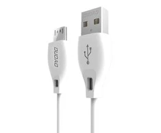 USB kabelis Dudao (L4M) microUSB (2.4A) baltas (2m)