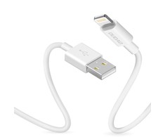USB prie žaibo kabelis Dudao L1L 3A 1m (baltas)
