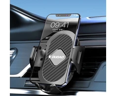 Dudao F2+ smartphone holder for air vent, clamp – juodas