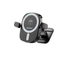 Dudao FW11 automobilinis telefono laikiklis su 15W indukciniu įkrovikliu oro grotelėms / cockpit – juodos spalvos