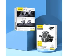 Dudao FW11 automobilinis telefono laikiklis su 15W indukciniu įkrovikliu oro grotelėms / cockpit – juodos spalvos