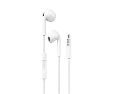 Dudao į ausis įdedamos ausinės su 3,5 mm mini jack jungtimi baltos spalvos (X14PRO)