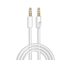 Dudao kabelis AUX mini lizdas 3,5 mm 1 m 3 polių stereo baltas (L12S baltas)