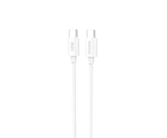 Dudao L4C USB-C / USB-C 30W 2m kabelis – baltos spalvos