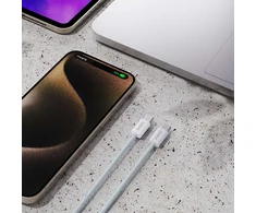 Dudao L6C USB-C – USB-C PD 30W kabelis 2m – žydros spalvos