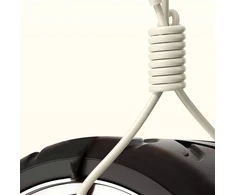 Dudao L7SM USB-A – micro USB kabelis 5A 1m – beige
