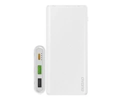 DUDAO POWERBANK 2XUSB / 1XUSB TYP-C 10000MAH 18W Baltas