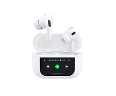Dudao U19 į ausis įkišamos TWS belaidės Bluetooth 5.3 ausinės with LED ekranas – baltas