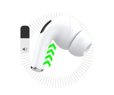 Dudao U19 į ausis įkišamos TWS belaidės Bluetooth 5.3 ausinės with LED ekranas – baltas