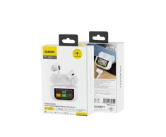 Dudao U19 į ausis įkišamos TWS belaidės Bluetooth 5.3 ausinės with LED ekranas – baltas