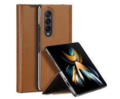 Dėklas Oem Dux Ducis "Bril" skirtas Samsung F936 Z Fold4 rudas