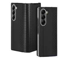 Dėklas Dux Ducis Brill na Samsung Galaxy Z Fold7 su zamknięciem magnetycznym - juodos spalvos
