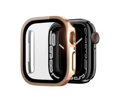 LCD apsauginis stikliukas/dėklas Dux Ducis Hamo Apple Watch 45mm rožinis