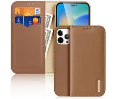 Dux Ducis Hivo dėklas skirtas iPhone 14 Pro Max, rudas