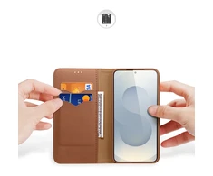 Dėklas Dux Ducis Hivo skirtas Samsung S937 S25 Edge rudas