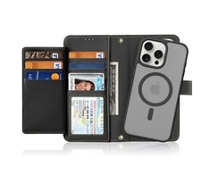 Dux Ducis Lawa Leather dėklas skirtas Apple iPhone 15 Pro Max – juodos spalvos