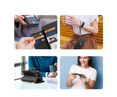 Dux Ducis Lawa Leather Samsung Galaxy S25 with Detachable Magnetic Wallet - dėklas telefonui juodos spalvos