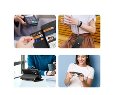 Dux Ducis Lawa Leather Samsung Galaxy S25 Plus with Detachable Magnetic Wallet - dėklas telefonui juodos spalvos