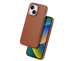 Dux Ducis Naples dėklas skirtas iPhone 14 Plus su MagSafe, rudas