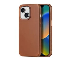 Dux Ducis Naples dėklas skirtas iPhone 14 Plus su MagSafe, rudas