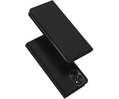 Dėklas Dux Ducis Skin Pro For Realme 10 5G / Realme 9i 5G atverčiamas Card Wallet su stoveliu dėkals telefonui juodos spalvos