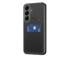 Dux Ducis Rafi II Samsung Galaxy S25 Plus su stoveliu and Wallet – dėklas telefonui juodos spalvos