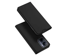 Dėklas Dux Ducis Skin Pro Realme C33 atverčiamas Card Wallet su stoveliu dėkals telefonui juodos spalvos