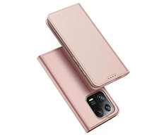 Dux Ducis Skin Pro Xiaomi 13 Pro atverčiamas Card Wallet su stoveliu dėklas telefonui rožinės spalvos