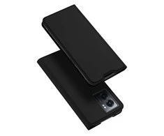 Dux Ducis Skin Pro atverčiamas Realme Narzo 50A dėklas telefonui juodos spalvos