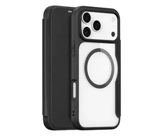 Dux Ducis Skin X Pro dėklas skirtas Apple iPhone 17 Pro Max with Wallet, MagSafe Compatible – juodos spalvos