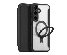 Dux Ducis Skin X Pro magnetic ring / stand Samsung S24 - dėklas telefonui juodos spalvos