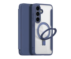 Dux Ducis Skin X Pro magnetic ring/su stoveliu Samsung S24 Plus - dėklas telefonui mėlynos spalvos