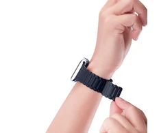 Dux Ducis apyrankė (Armor Version) Watch SE dirželis, 9, 8, 7, 6, 5, 4, 3, 2, 1 (41, 40, 38 mm) silikoninis magnetinis mėlynos spalvos